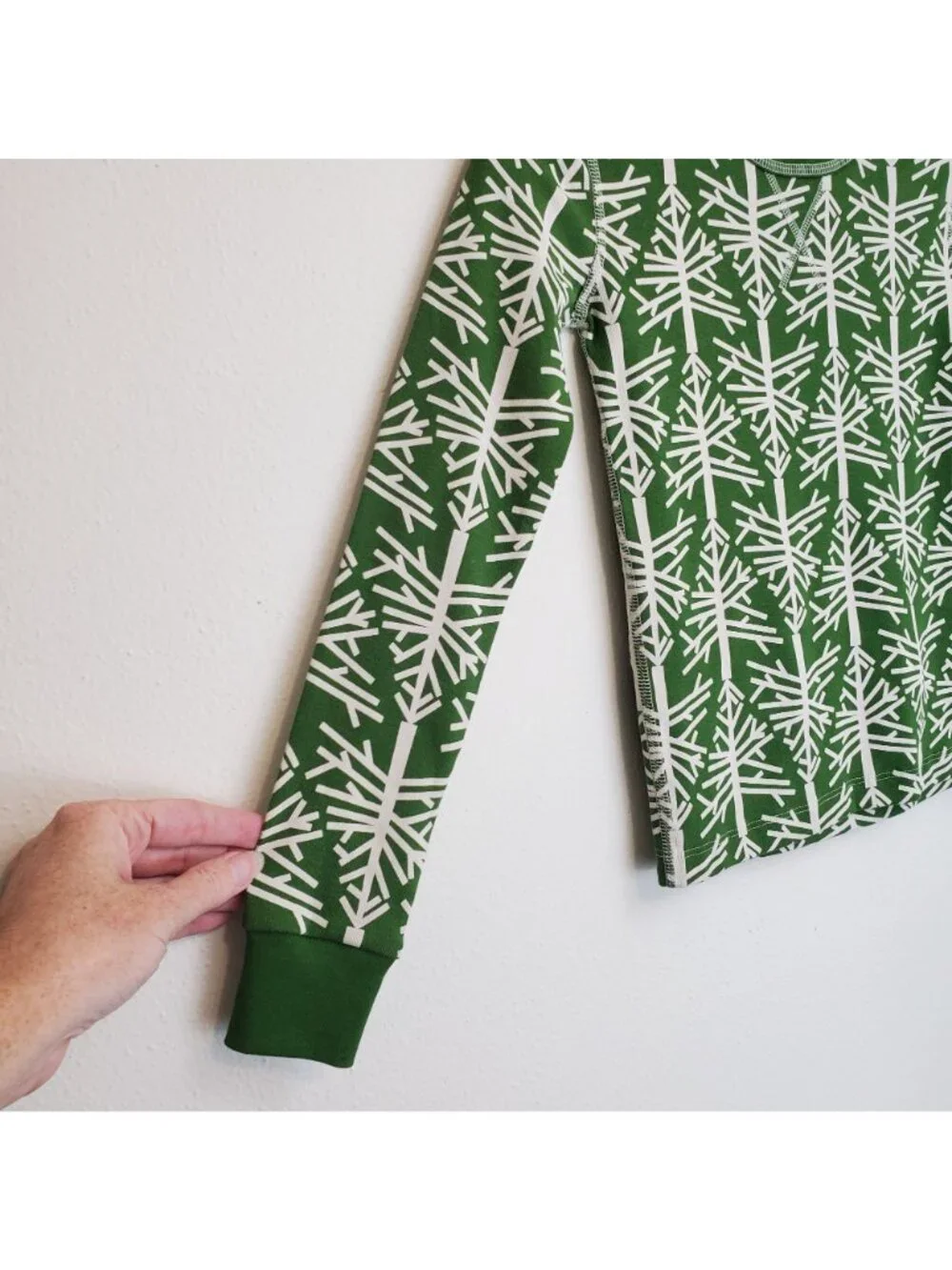 Pact Birch Tree 100% organic cotton kids holiday pajama set